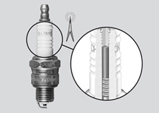 Spark plug NGK CR8E Aprilia SX 125 from year 18, Beta RR 125, Honda CBR 125  from year 04 (JC34, 50), Yamaha WR 125, and others